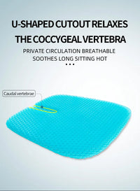 Breathable Honeycomb Gel Seat Cushion for Office and Car