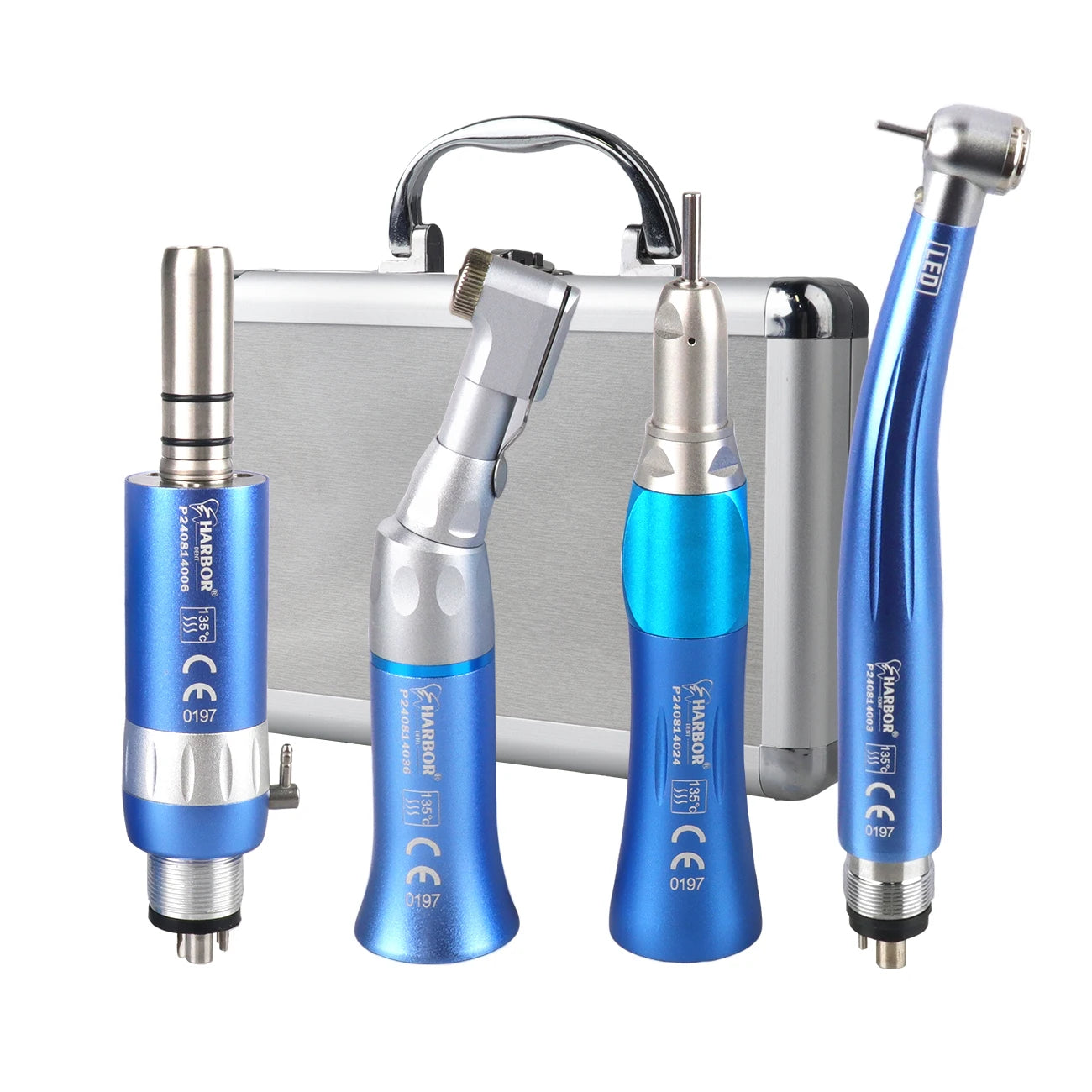 4-Piece Professional Dental Handpiece Kit - 6