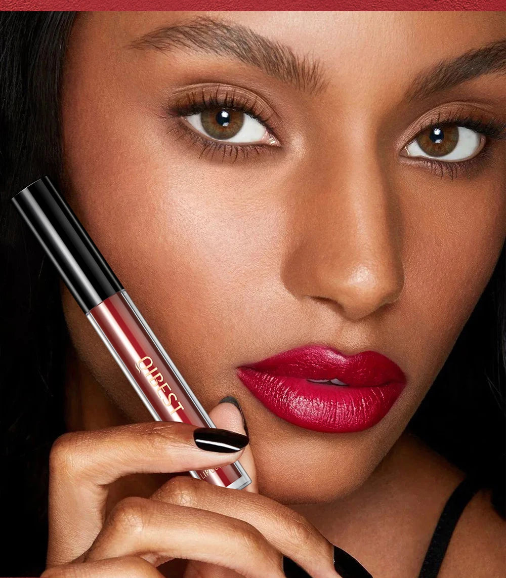 3-Piece Waterproof Matte Lipstick and Lip Liner Set - 9