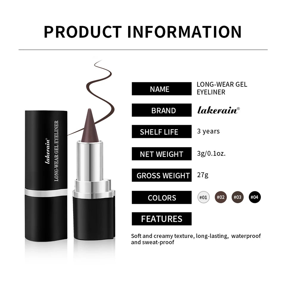 Long-Lasting Waterproof Gel Eyeliner Pen - 17