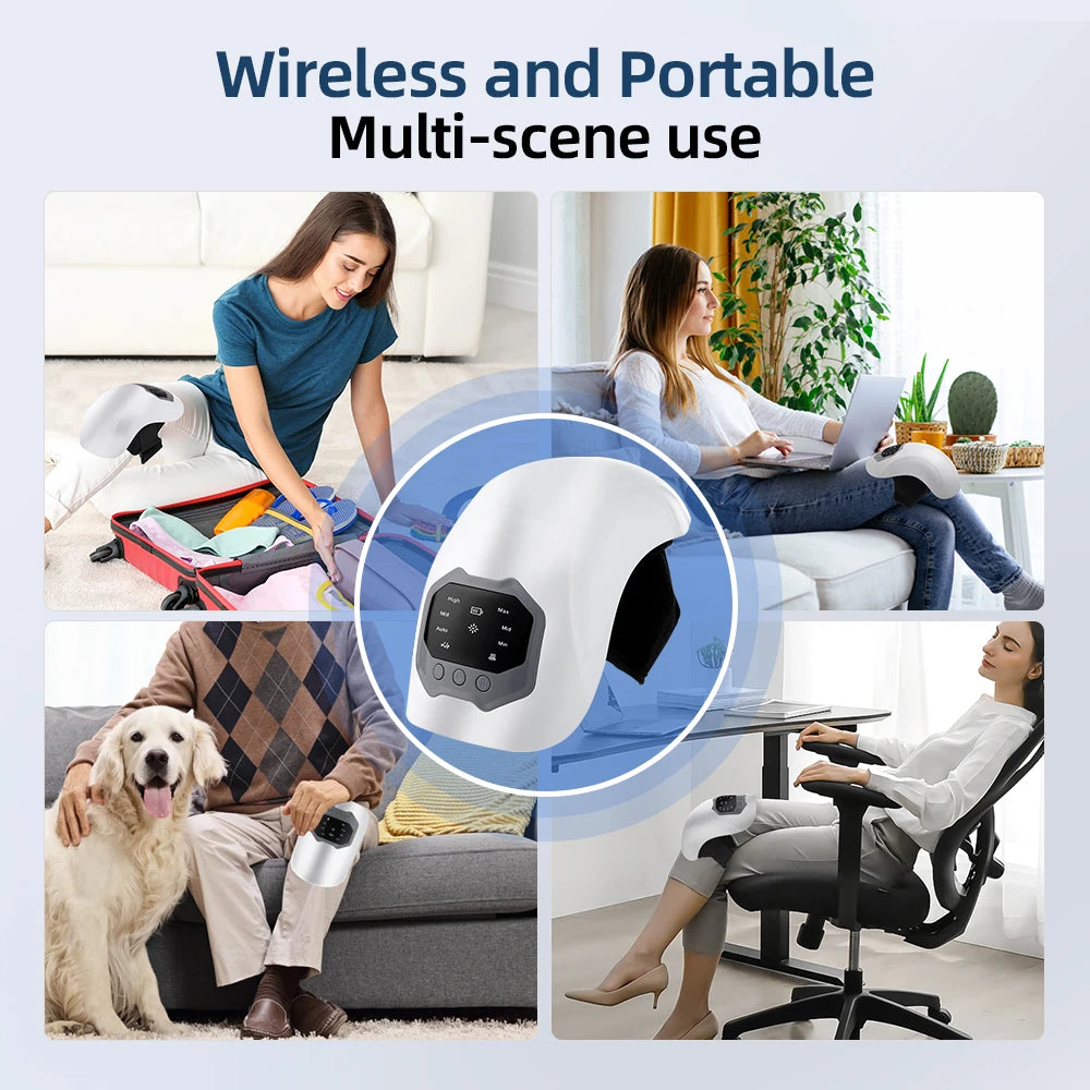 Wireless Heated Knee Massager with Vibration Therapy - 5