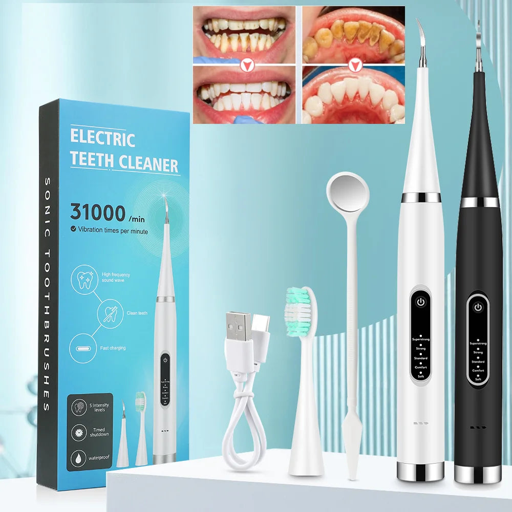 Electric Sonic Dental Scaler and Teeth Whitening Kit - 1