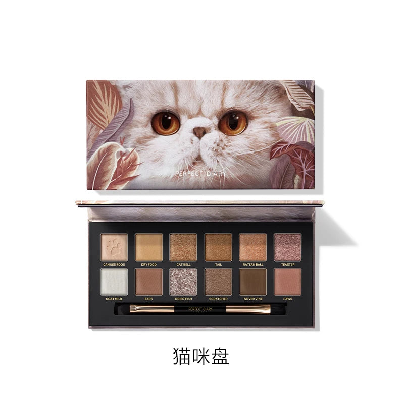 12-Color Waterproof Shimmer and Matte Eyeshadow Palette - 28
