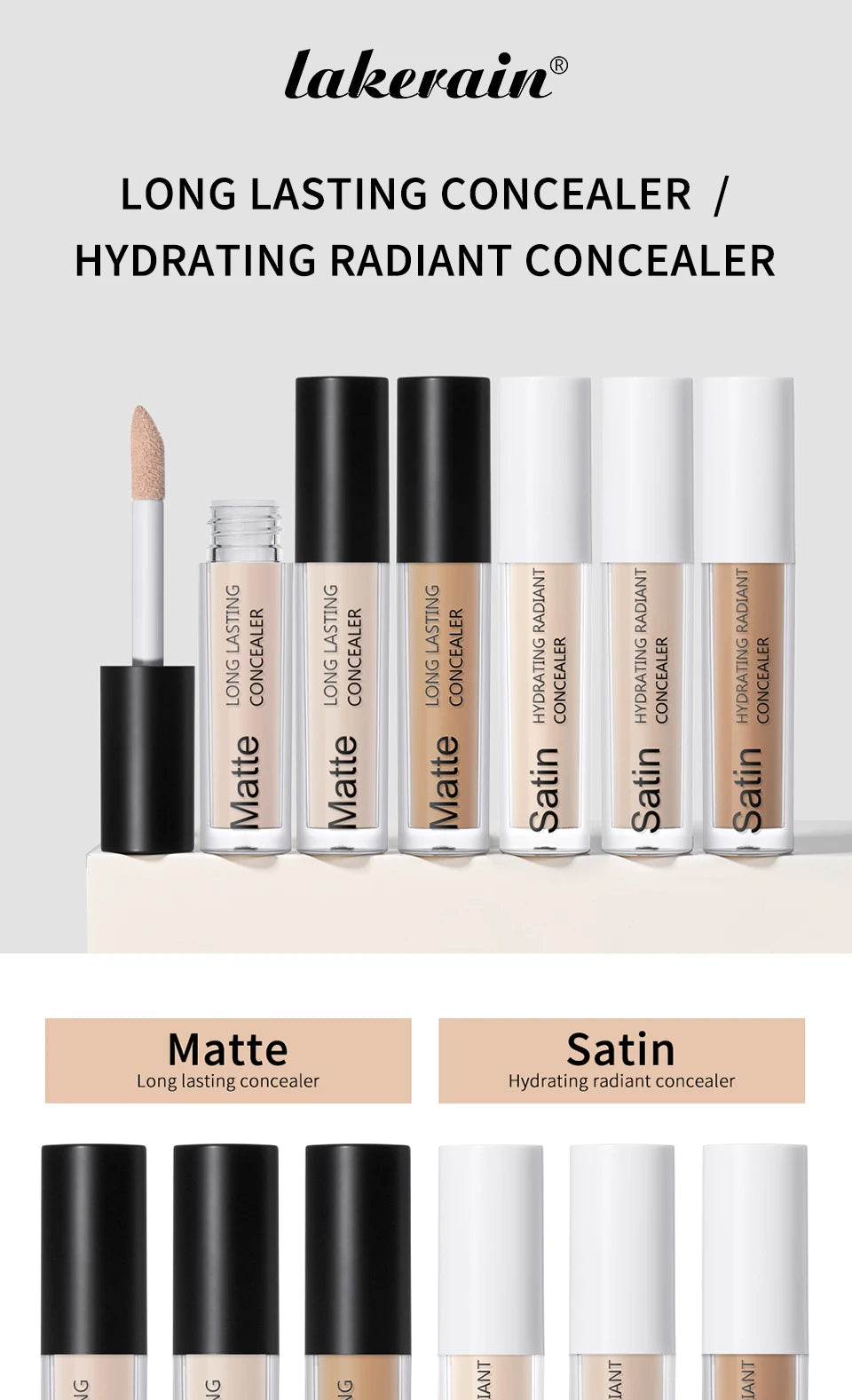 Full Coverage Matte Liquid Concealer for Face - 7