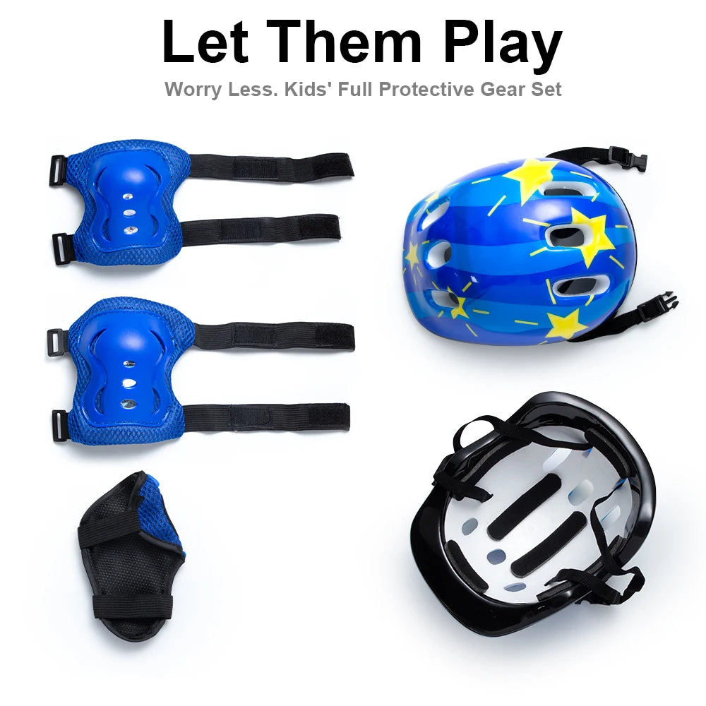 Kids Protective Helmet and Safety Gear Set for Sports - 16