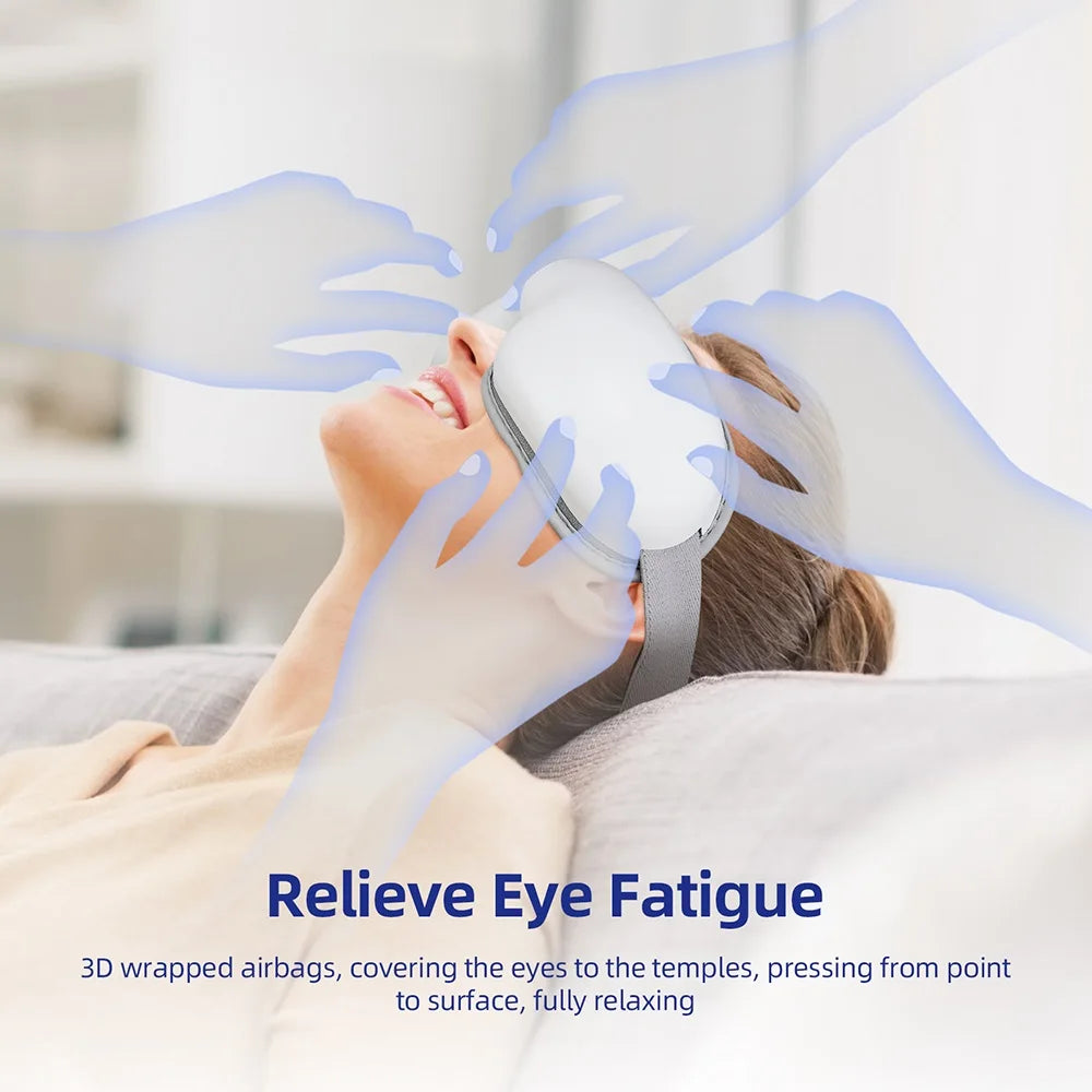 Wireless Heated Eye Massager for Stress and Fatigue Relief - 4