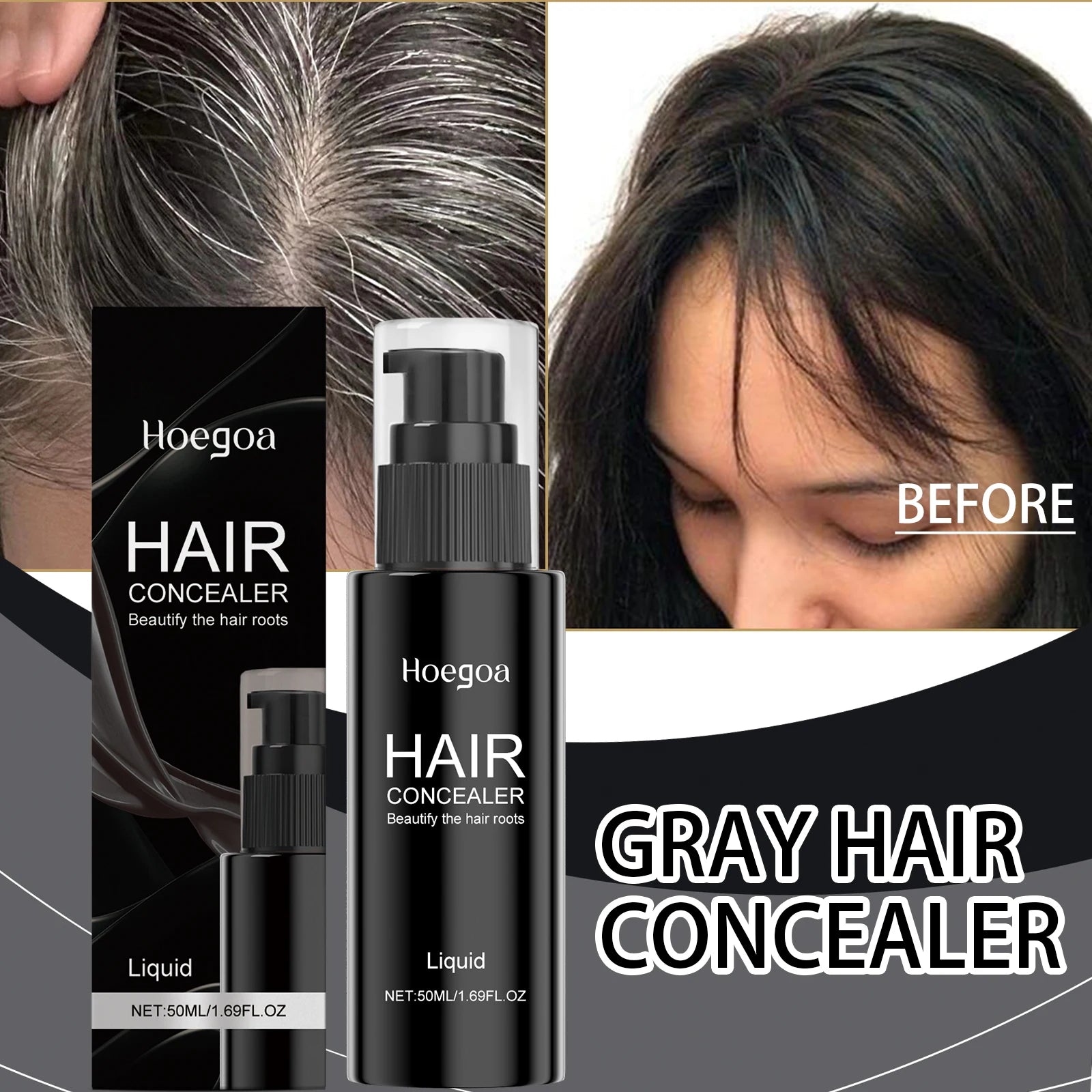 Instant Hair Concealer for Roots and Thinning Hair - 8