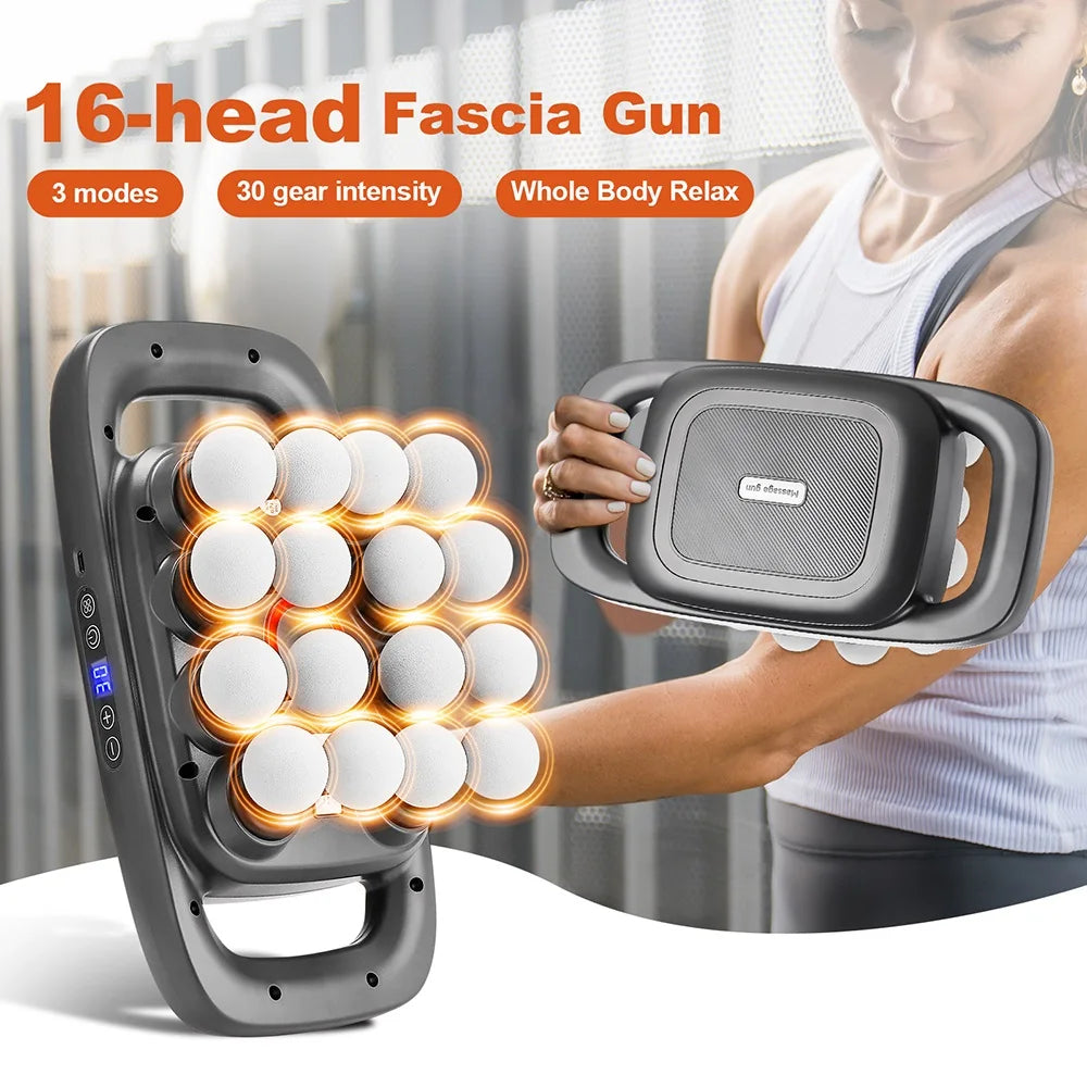 16-Head Full Body Muscle Recovery Massage Gun - 22