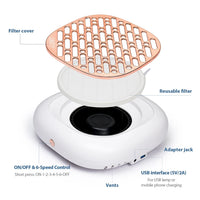 Professional 130W Turbo Nail Dust Extractor with Adjustable Tube