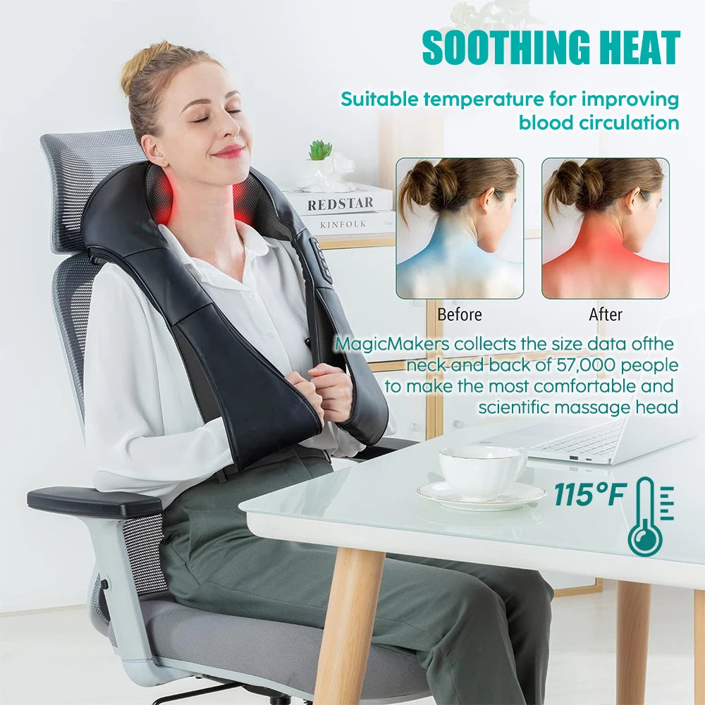 Heated Shiatsu Neck and Shoulder Massager - 7