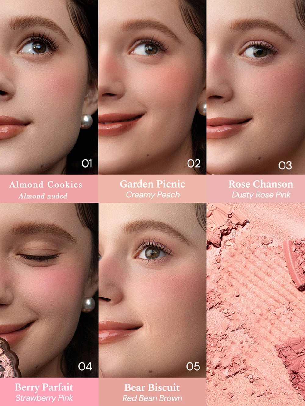 Long-Lasting Silk Satin Matte Blush Powder - 6
