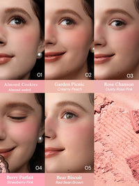 Long-Lasting Silk Satin Matte Blush Powder