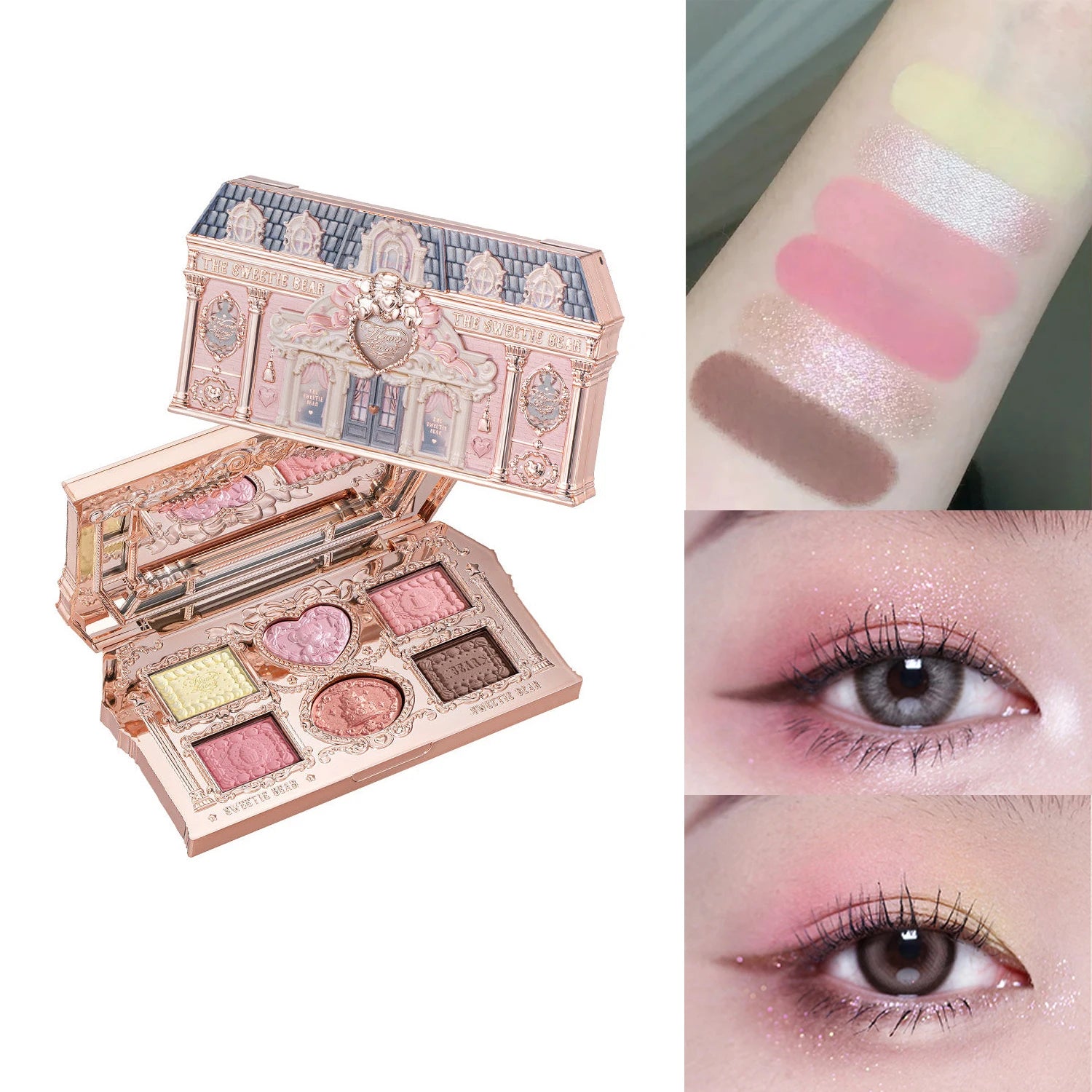 Bunny Garden Eyeshadow and Blush Makeup Palette - 24