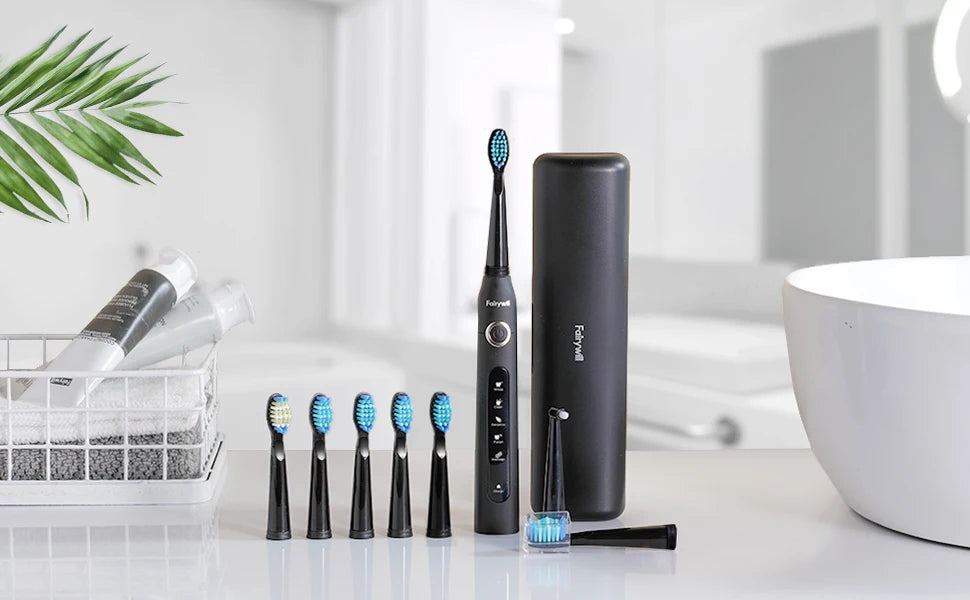 Sonic Electric Toothbrush with 5 Cleaning Modes and Travel Case - 8