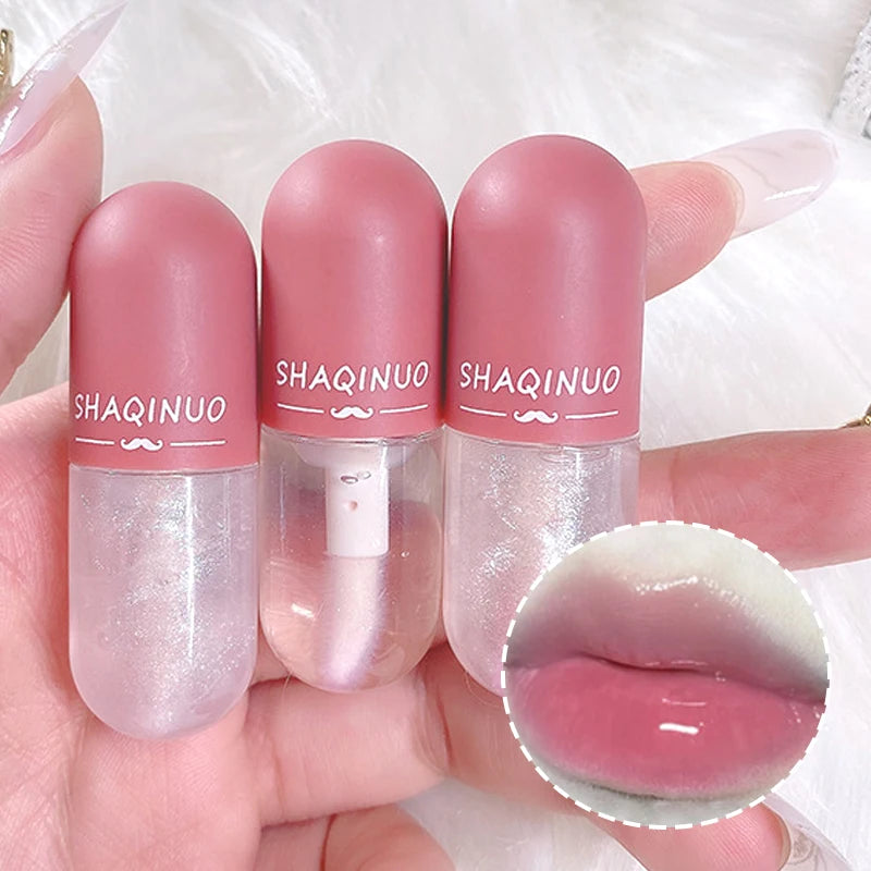 Hydrating Capsule Lip Gloss Set for Shiny Lips - 6