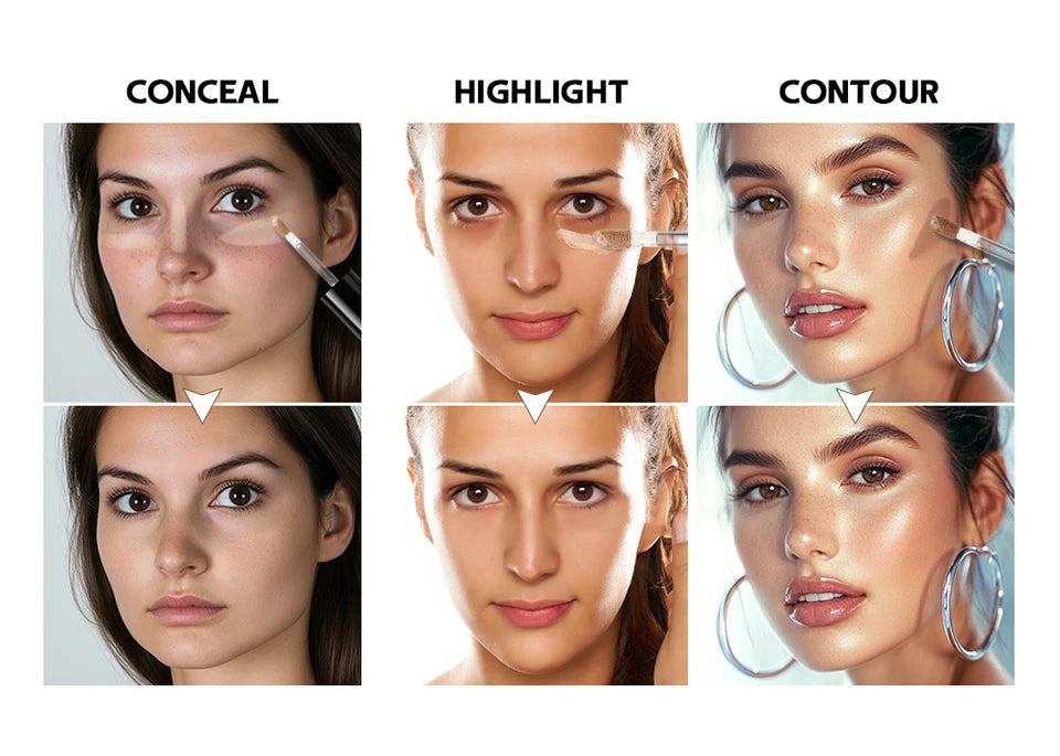 5-Color Waterproof Sculpting & Full Coverage Concealer - 10