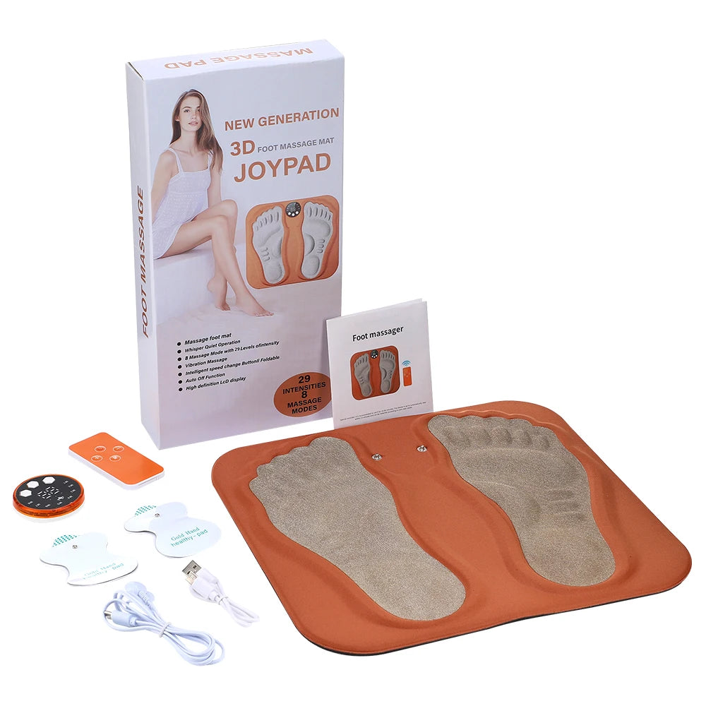 3D Foldable EMS Electric Foot and Leg Massager Mat - 15