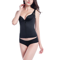 Zipper Waist Trainer Vest for Tummy Control and Posture