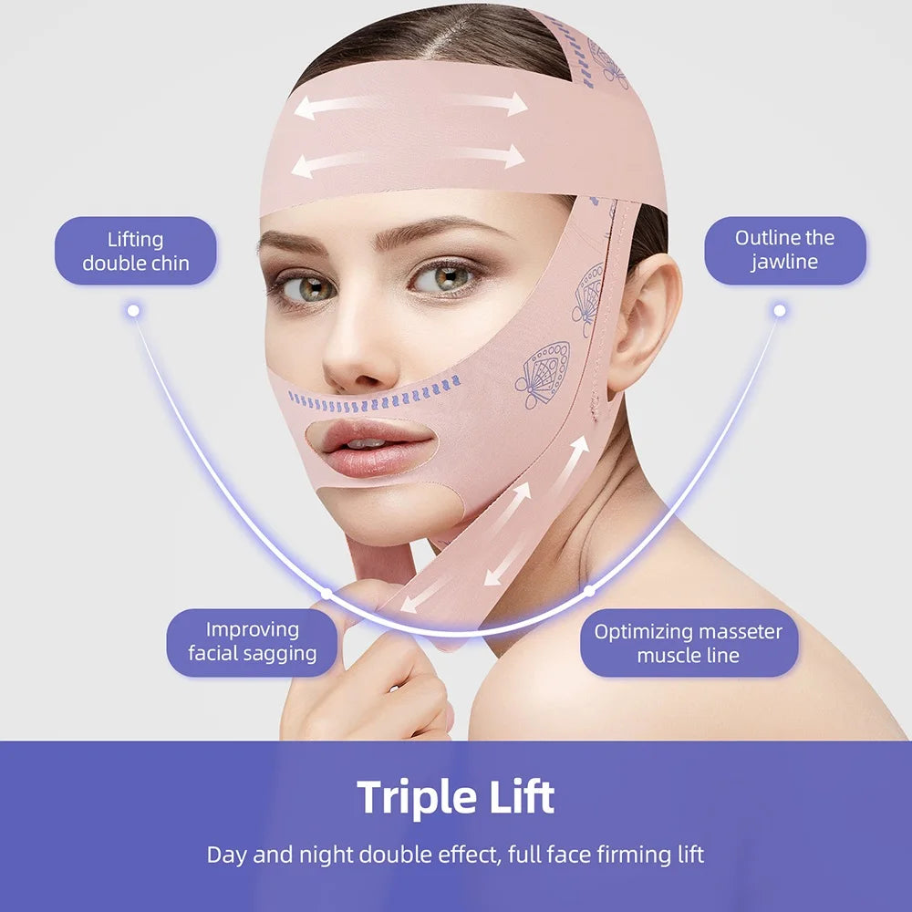 Reusable V-Line Face Slimming and Chin Lifting Strap - 5