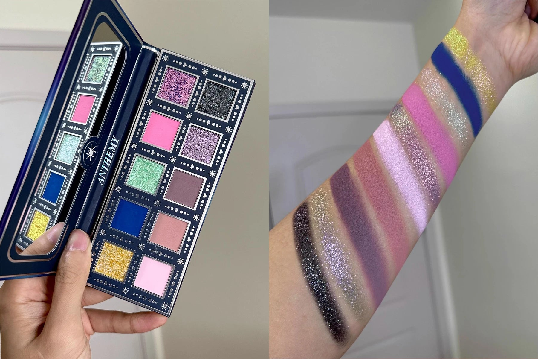 10-Color Waterproof Shimmer Eyeshadow Palette - 37