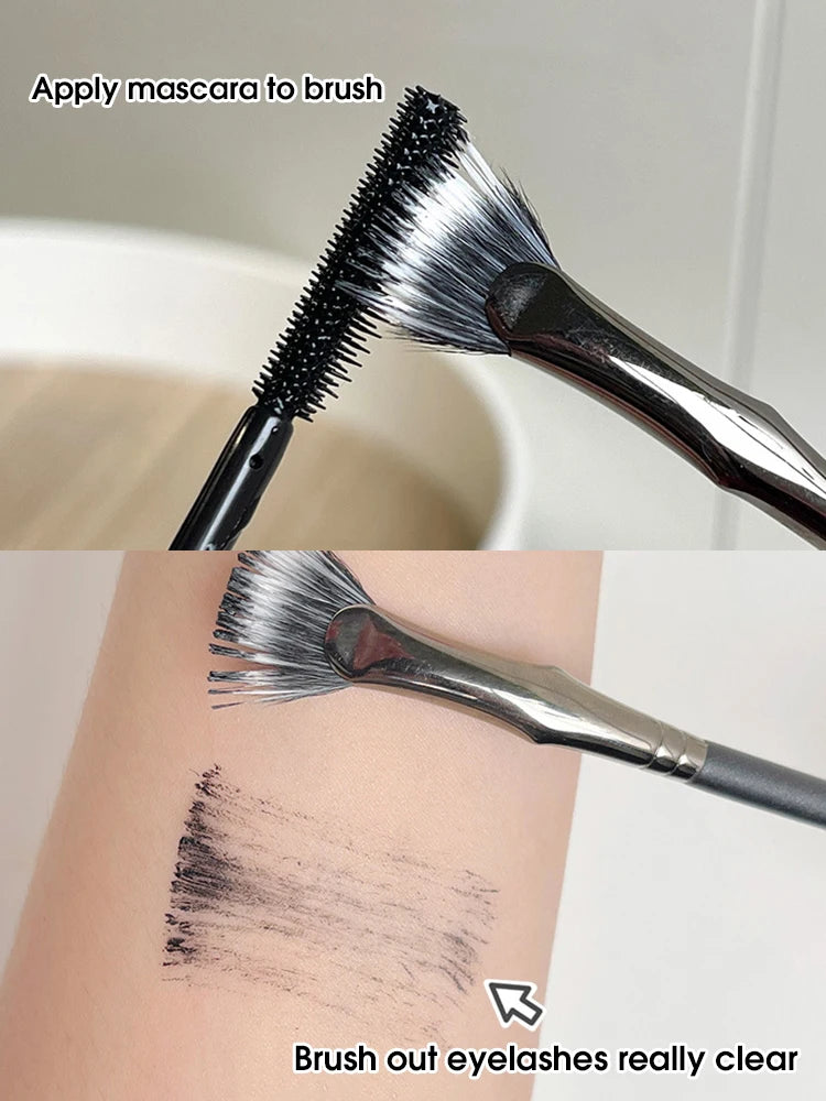 Fan Mascara Brush for Precise Eyelash Application - 3