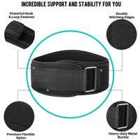 Self-Locking Weight Lifting Belt for Stability and Support