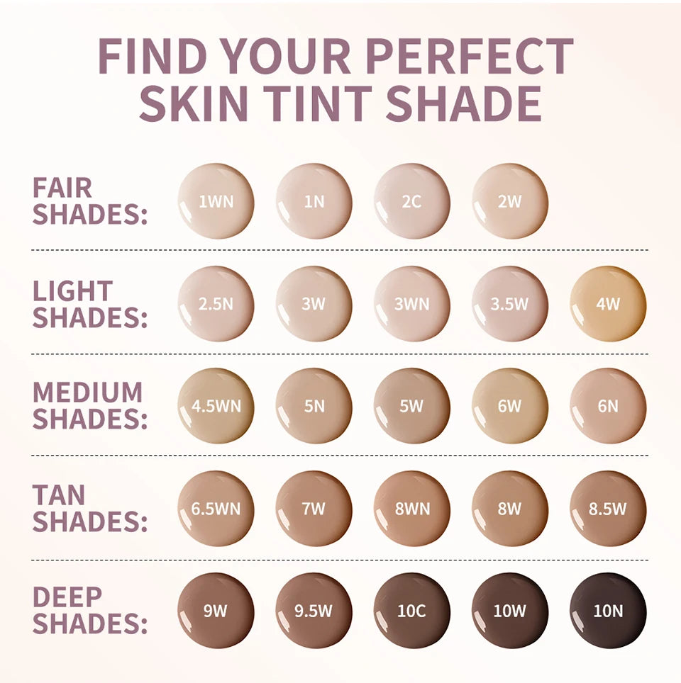 Liquid Skin Tint Foundation with Pore-Blurring Natural Finish - 9