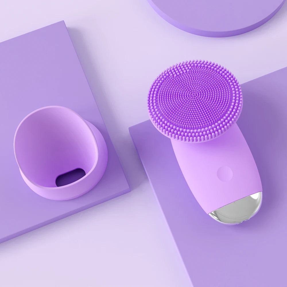 Electric Silicone Facial Cleansing Brush for Pore Cleaning - 21