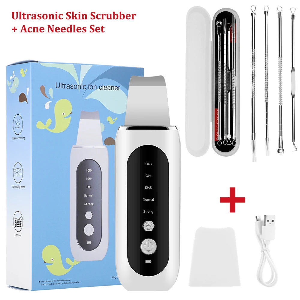 Ultrasonic Skin Scrubber and Nano Mist Facial Hydration Set - 29