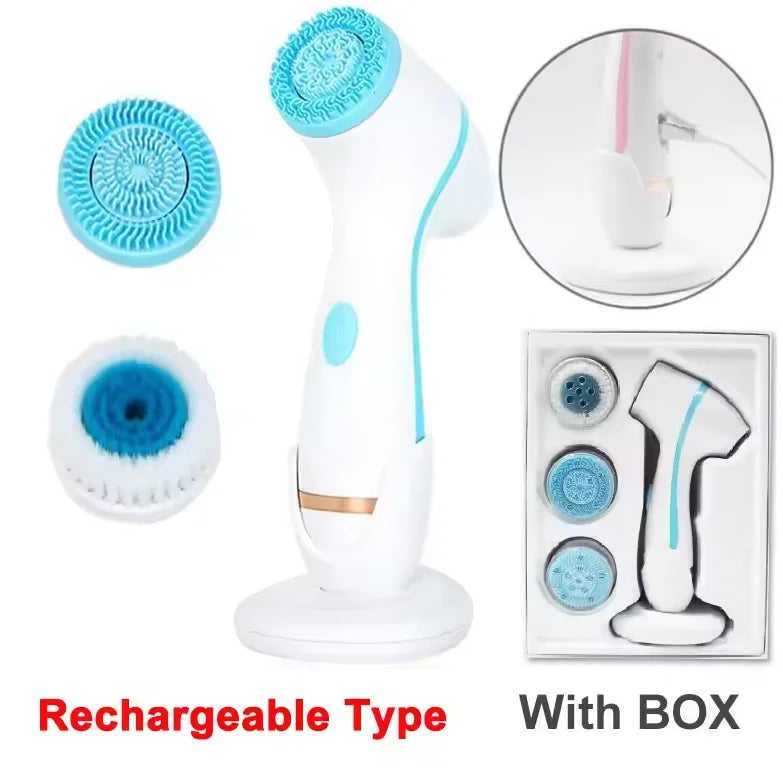 3-in-1 Waterproof Electric Facial Cleansing Brush - 20