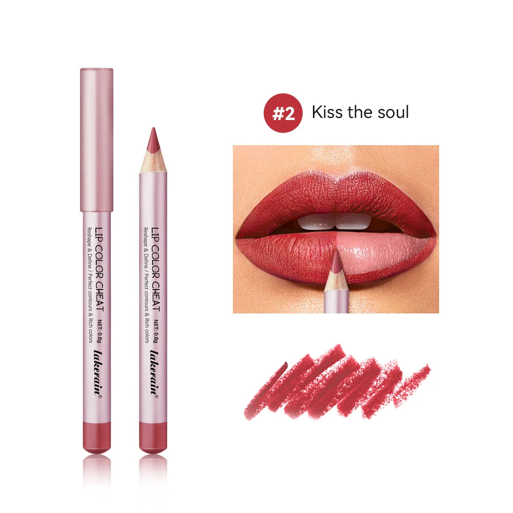 Long-Lasting Waterproof Matte Lip Liner Set - 20