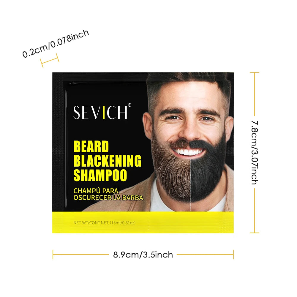 Instant 5-Minute Men's Beard Darkening Shampoo - 22