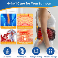 Heated Inflatable Lumbar Support Belt for Back Pain Relief