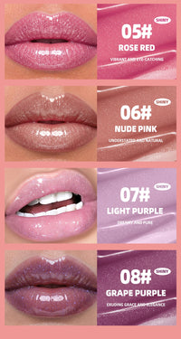 Hydrating Crystal Jelly Lip Gloss for Mirror-Finish Shine
