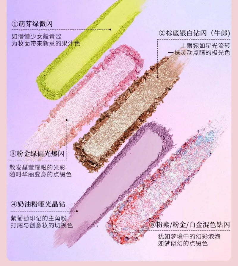 16-Color Highly Pigmented Matte and Shimmer Eyeshadow Palette - 28