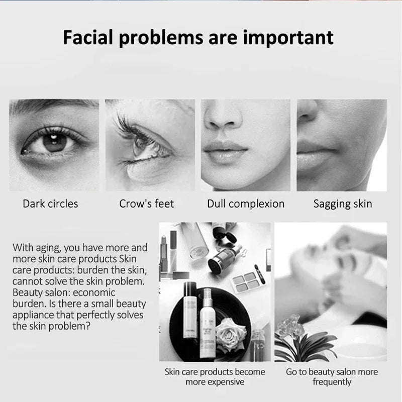 Ultrasonic Ionic Facial Skin Tightening and Cleaning Device - 4