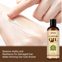 Pure Castor Oil for Hair Growth and Eyelash Conditioning