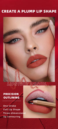 12-Color Waterproof Matte Lip Liner Pencil Set