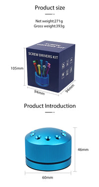 Dental Implant Micro Screwdriver Set for Orthodontic Procedures