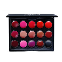 15-Color Long-Lasting Waterproof Lipstick Palette