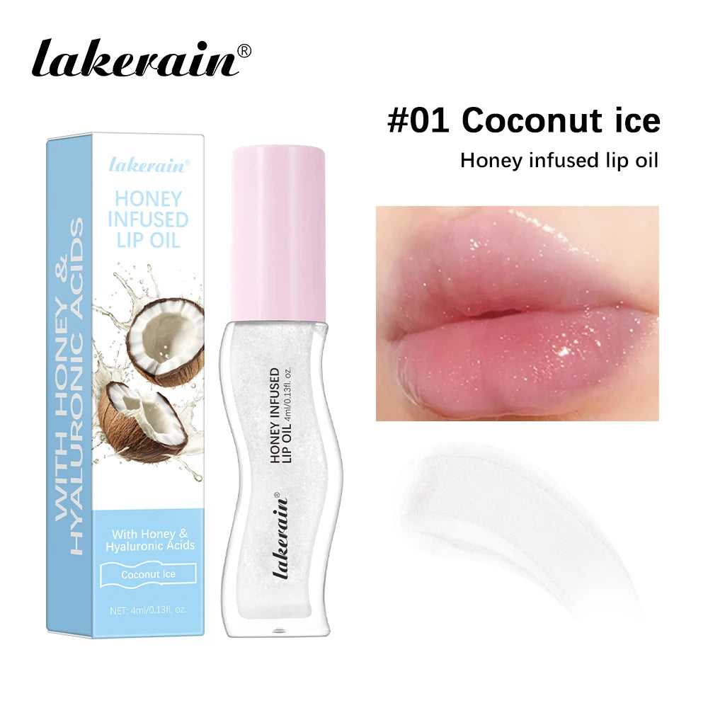 Honey Infused Hydrating Lip Oil for Glossy Nourished Lips - 21
