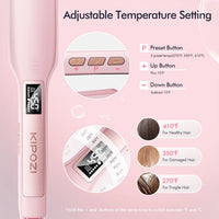 Professional Titanium Hair Straightener with Digital Display