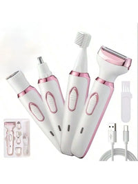 4-in-1 Rechargeable Painless Electric Hair Remover for Women
