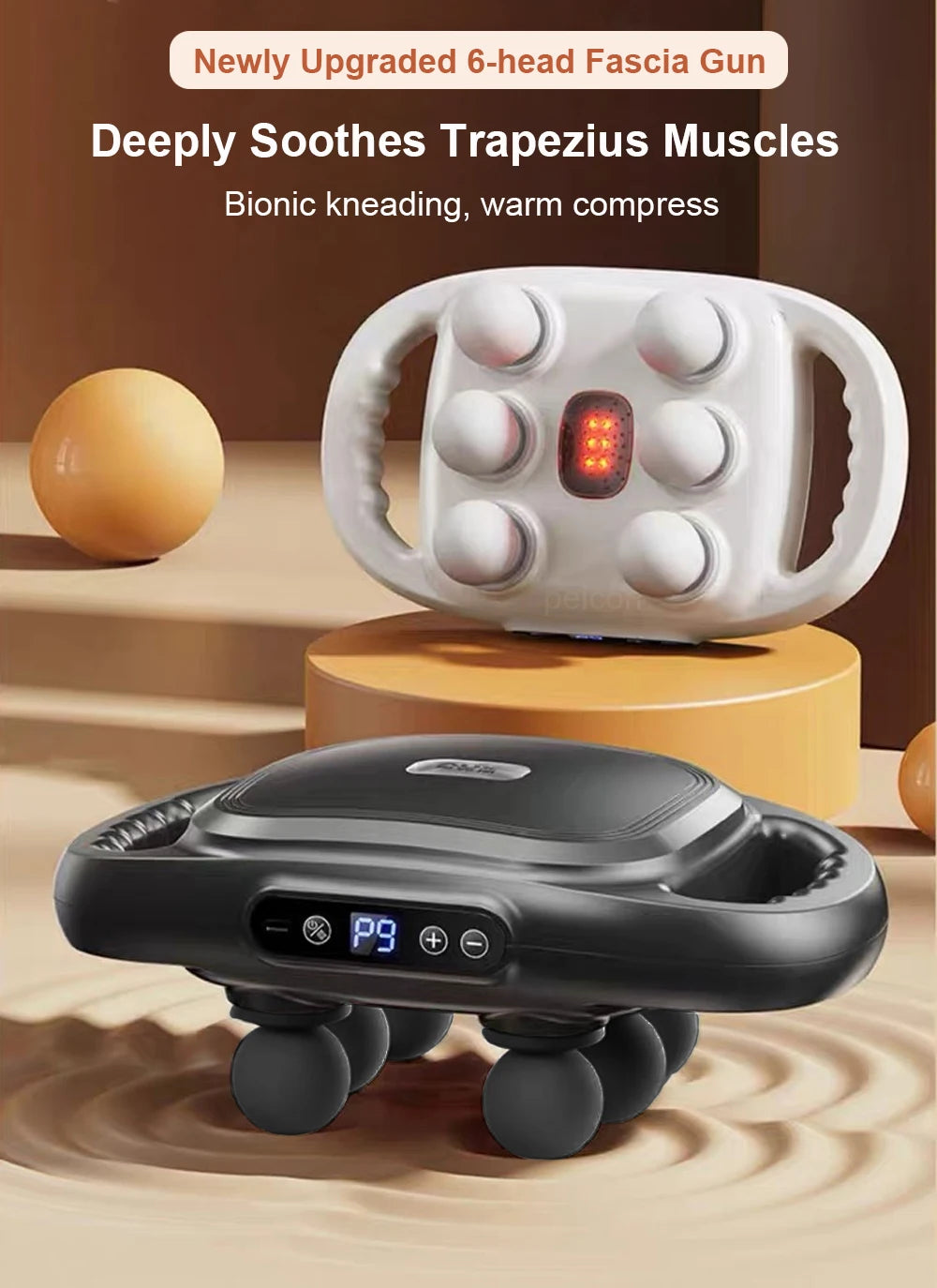 6-Head Deep Tissue Muscle Massage Gun - 7
