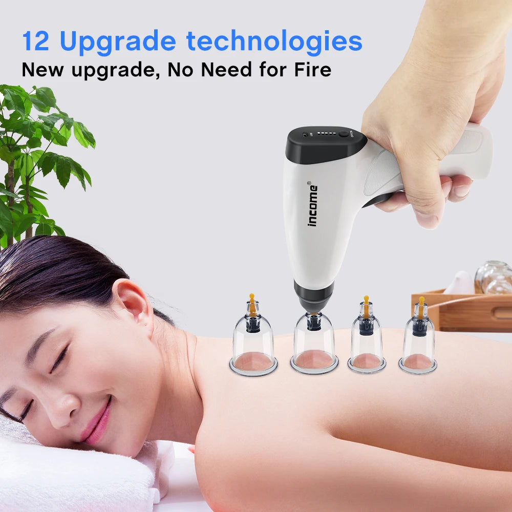 Electric Vacuum Cupping Therapy Set with Extension Tube - 3