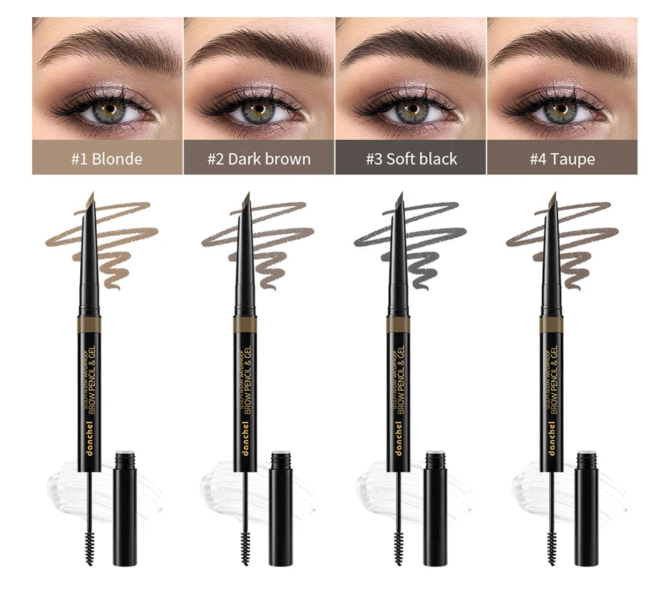 2-in-1 Waterproof Eyebrow Pencil and Sculpting Gel - 8