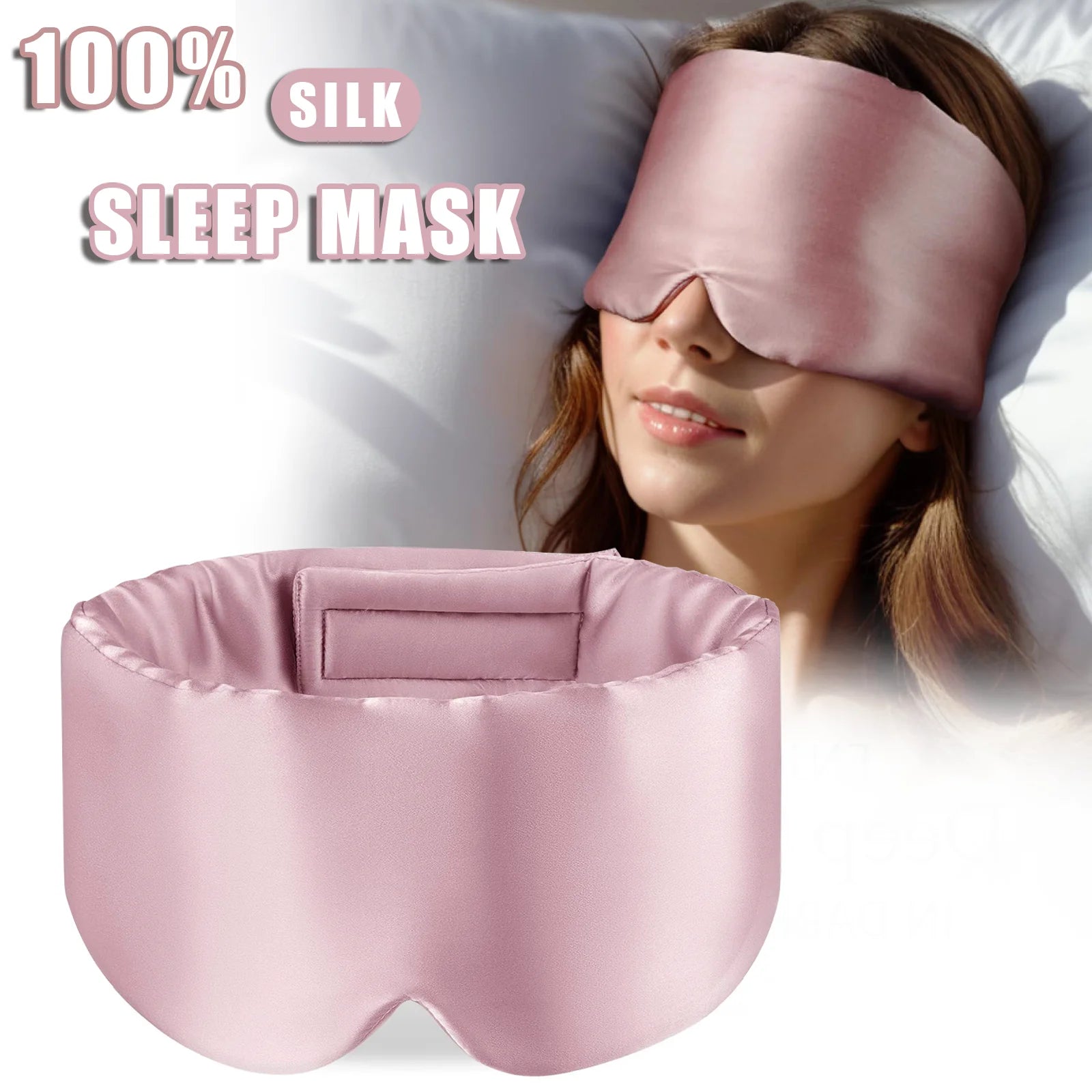 100% Mulberry Silk Sleep Mask for Deep Relaxation - 7