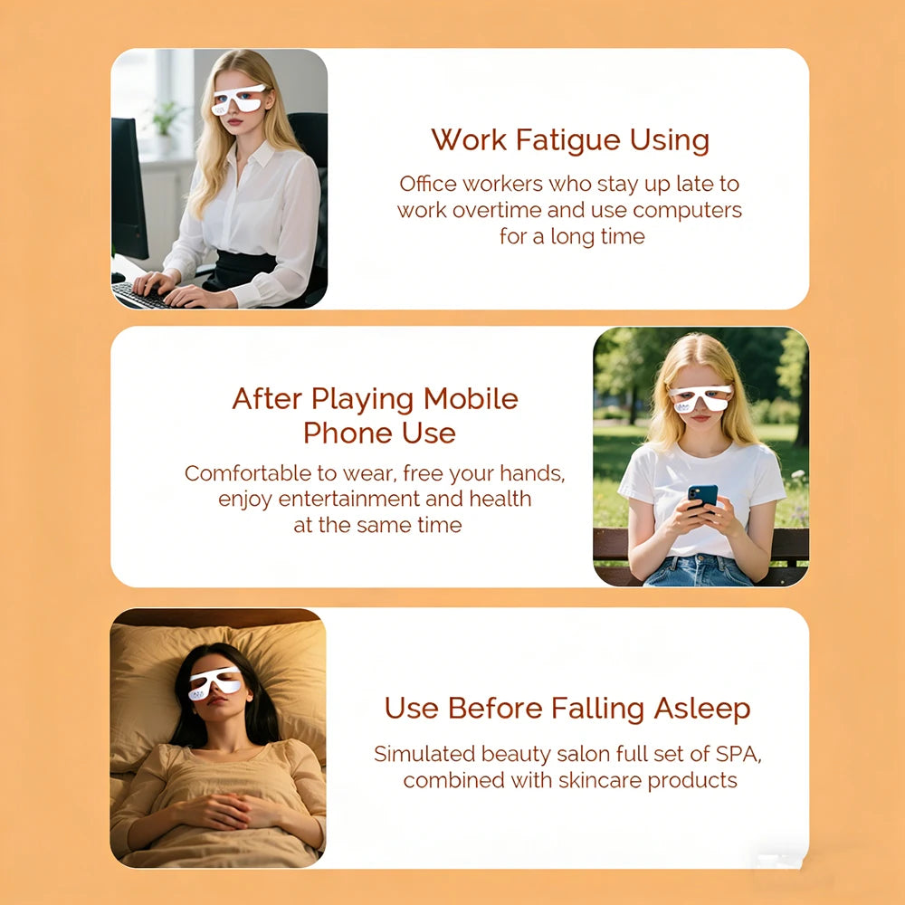 3D Red Light Eye Massager for Eye Strain and Fatigue - 6