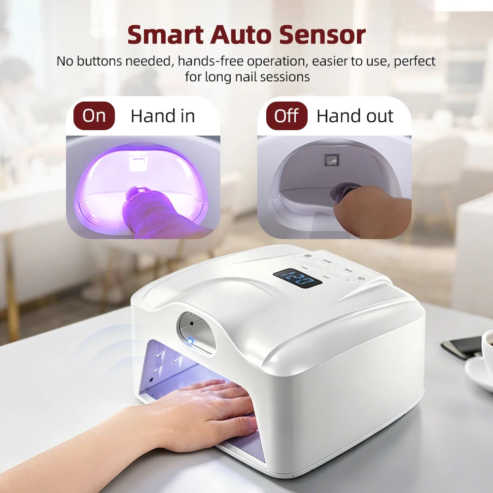 Professional Dual-Mode Gel Nail Curing Lamp with Auto-Sensor - 4