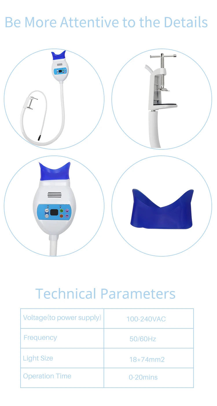 Portable LED Teeth Whitening System for Professional Results - 15